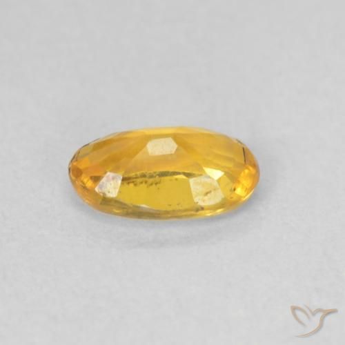 Safira Dourado médio Natural 0.56ct, oval, VVS