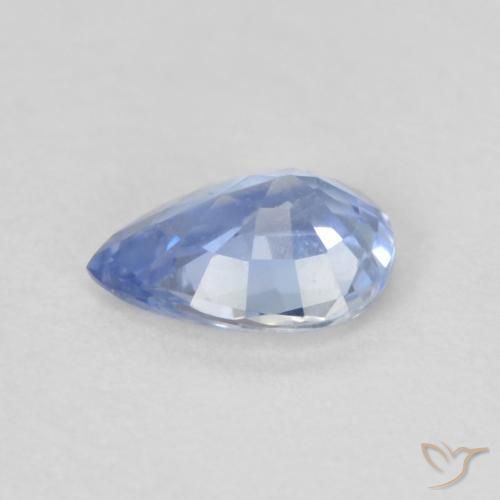 Safira Pastel Azul Natural 0.30ct, Formato de pêra, VVS-VS