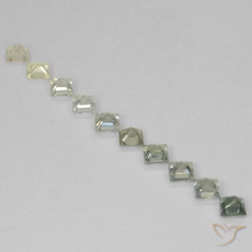 Pedras preciosas de Safira Multicolorido natural de 1.07 ct, Quadrado, VS