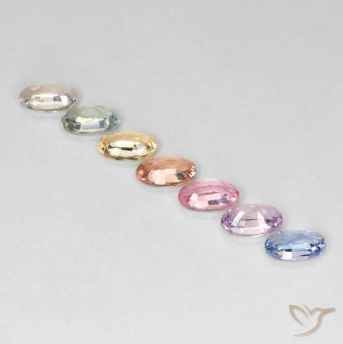 Pedras preciosas de Safira Multicolorido natural de 2.12 ct, oval, VS