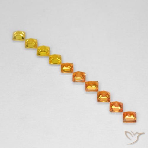 Pedras preciosas de Safira Multicolorido natural de 0.86 ct, Quadrado, VS