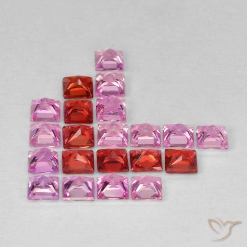 Pedras preciosas de Safira Multicolorido natural de 2.13 ct, Quadrado, VS