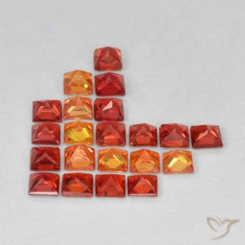 Pedras preciosas de Safira Multicolorido natural de 1.91 ct, Quadrado, VS