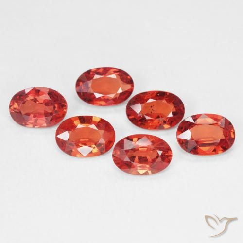 0.49ct Natural Vermelho Carmesim Brilhante Safira, oval, VVS-VS