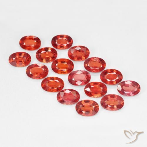 Safira Vermelho Carmesim Brilhante Natural 0.56ct, oval, VVS-VS