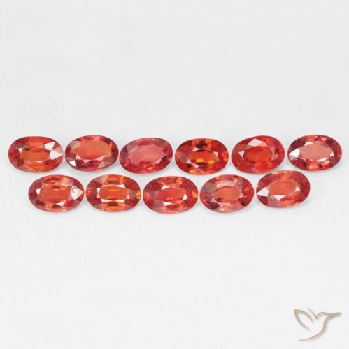 0.63ct Natural vermelho intenso Safira, oval, VVS-VS
