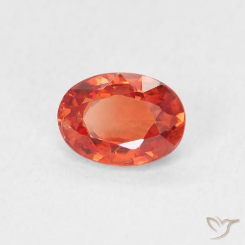 0.73ct Natural vermelho intenso Safira, oval, VS