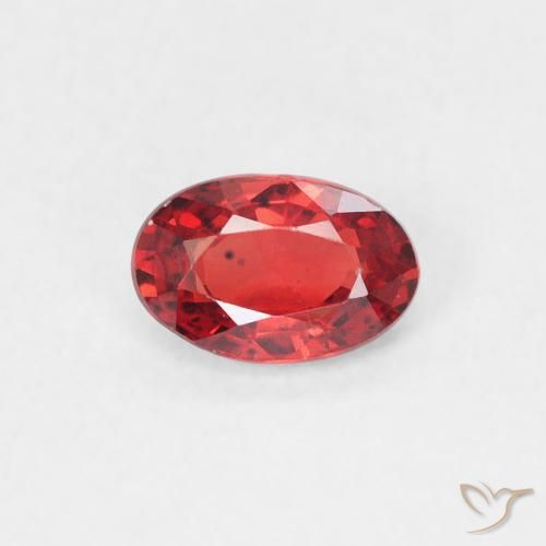 0.54ct Natural Vermelho escarlate Safira, oval, VVS-VS