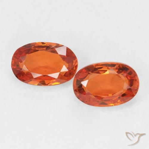 1.53ctw Natural Laranja brilhante Safira, oval, VVS-VS