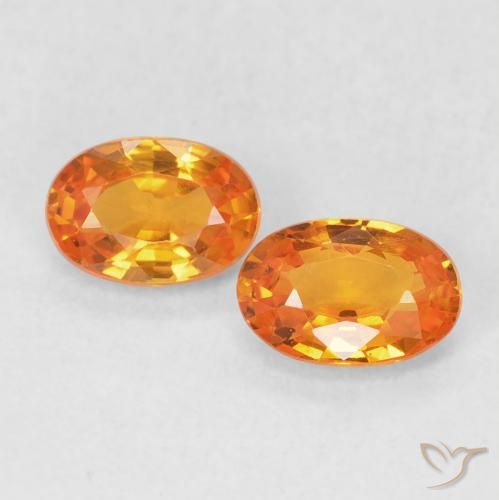 1.18ctw Natural laranja avermelhado Safira, oval, VVS-VS