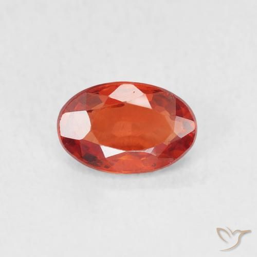 0.63ct Natural vermelho intenso Safira, oval, VVS-VS