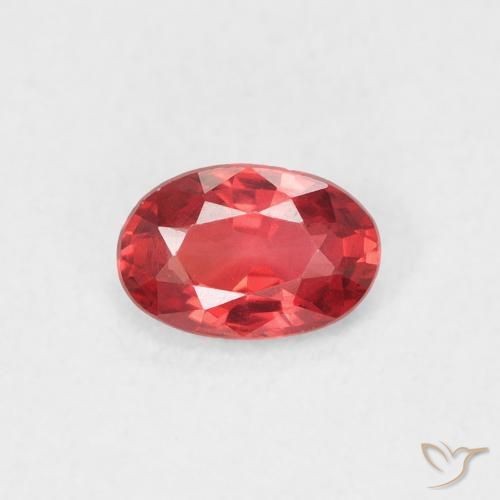 0.51ct Natural Vermelho escarlate Safira, oval, VVS-VS