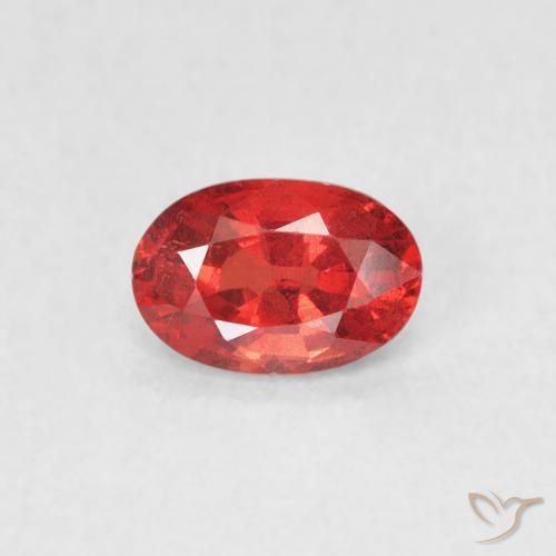 0.66ct Natural Vermelho escarlate Safira, oval, VVS-VS