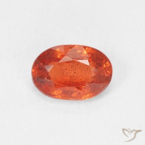 0.70ct Natural fogo laranja Safira, oval, VS