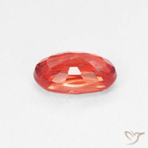 Safira Vermelho Carmesim Brilhante Natural 0.61ct, oval, VS