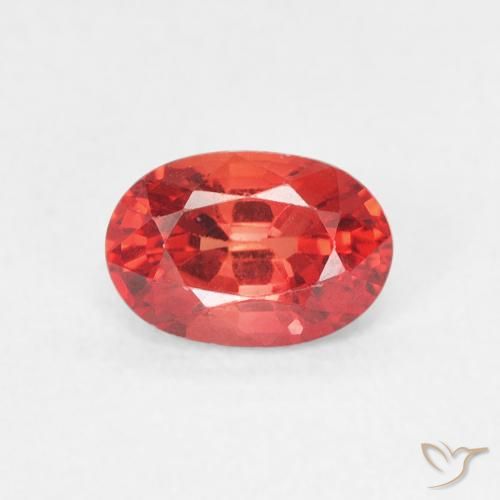 0.73ct Natural vermelho intenso Safira, oval, VVS-VS