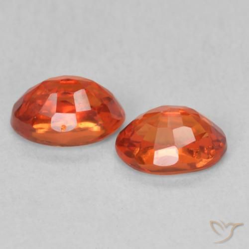 Pedras preciosas de Safira Laranja Médio natural de 1.38 ct, oval, VS