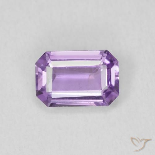 0.68ct Natural Violeta rosado claro Safira, Corte Esmeralda, VS