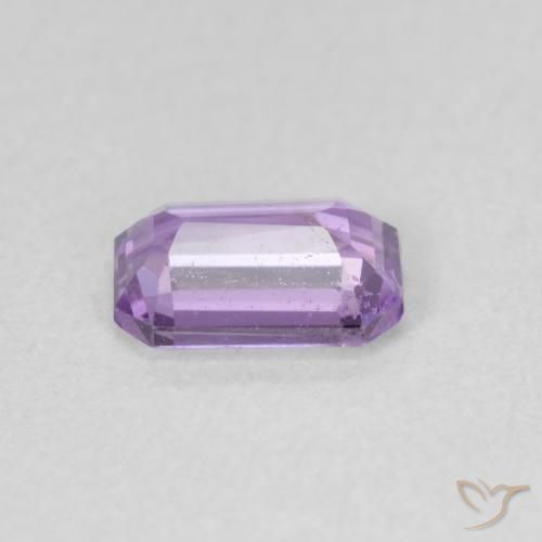Safira Violeta rosado claro Natural 0.68ct, Corte Octógono / Esmeralda, VS