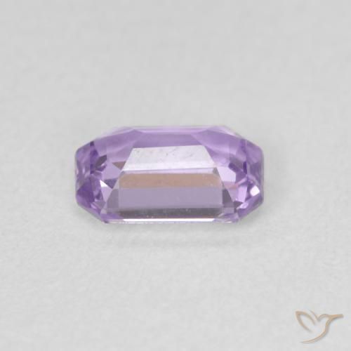 Safira Violeta claro Natural 0.69ct, Corte Octógono / Esmeralda, VVS