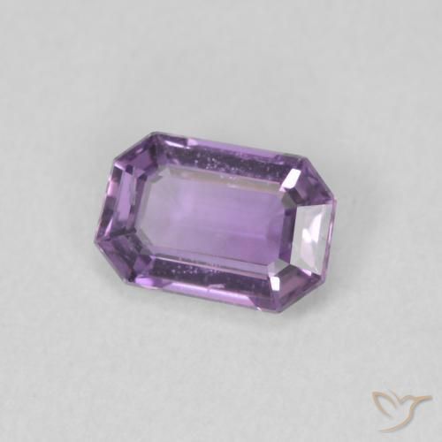 Safira Roxo Uva Claro Natural 0.61ct, Corte Octógono / Esmeralda, VS