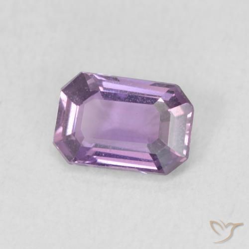 Safira roxo médio Natural 0.65ct, Corte Octógono / Esmeralda, VVS-VS