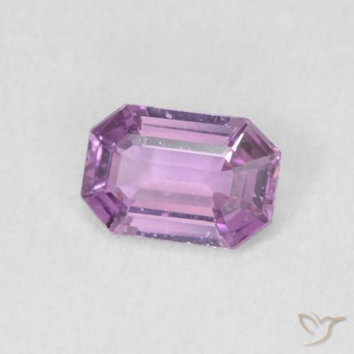 Safira roxo médio Natural 0.57ct, Corte Octógono / Esmeralda, VVS-VS