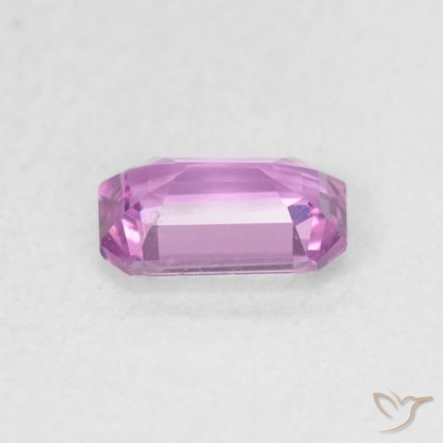 Safira Roxo Rosa Natural 0.66ct, Corte Octógono / Esmeralda, VVS