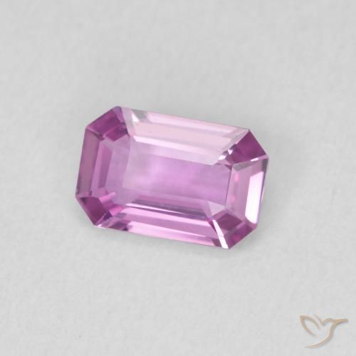 Safira Medium Light-Purple Natural 0.62ct, Corte Octógono / Esmeralda, VVS