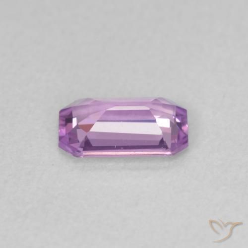 Safira Luz roxa Natural 0.57ct, Corte Octógono / Esmeralda, VVS-VS