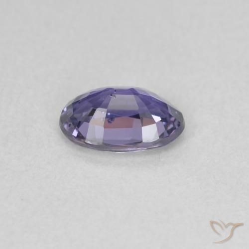 Safira Roxo azulado escuro Natural 0.56ct, oval, VS