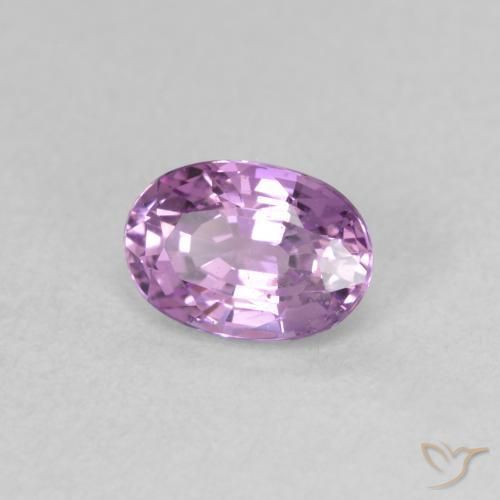 Safira Roxo rosado médio Natural 0.73ct, oval, VS