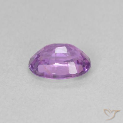 Safira Roxo rosado médio Natural 0.73ct, oval, VS