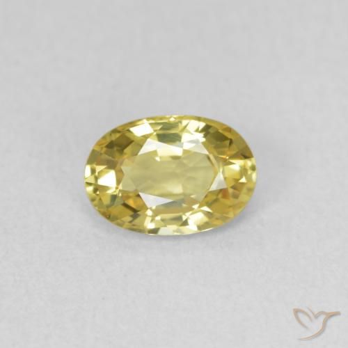 0.54ct Natural Luz Dourada Safira, oval, VVS