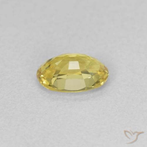 Safira Luz Dourada Natural 0.54ct, oval, VVS