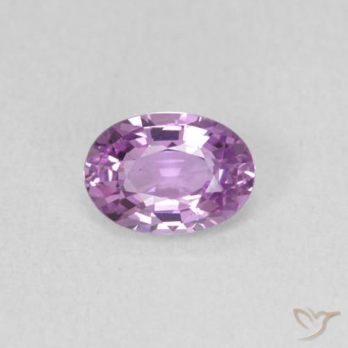 0.57ct Natural Luz roxa Safira, oval, VVS