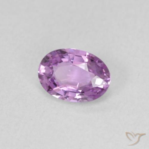 Safira Luz roxa Natural 0.57ct, oval, VVS
