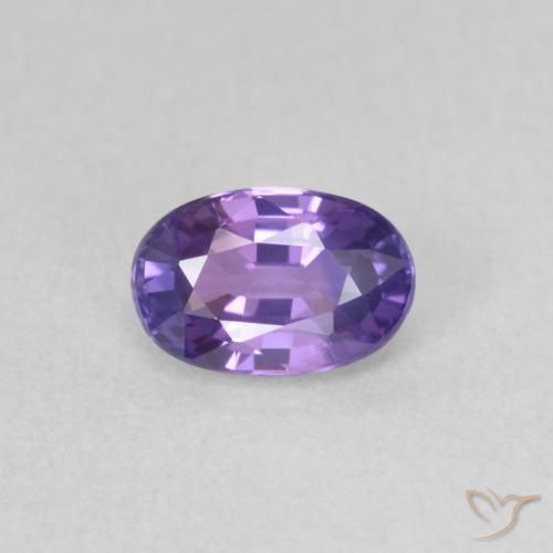 0.70ct Natural Violeta médio Safira, oval, VVS
