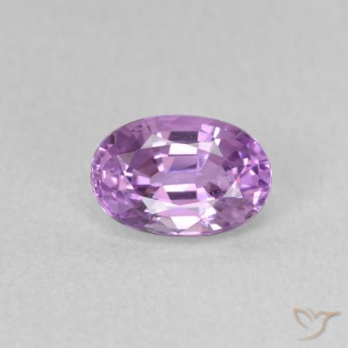 0.76ct Natural roxo elétrico Safira, oval, VS