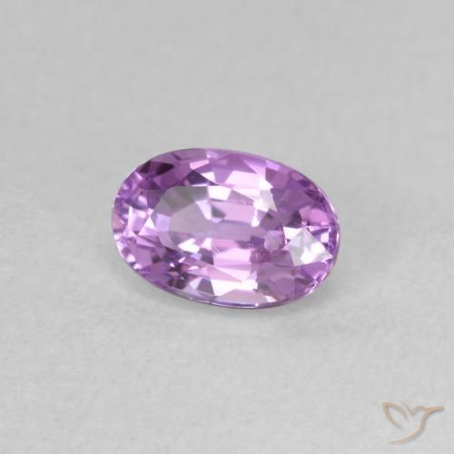 Safira roxo elétrico Natural 0.76ct, oval, VS