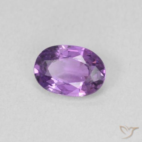 Safira Violeta Profundo Natural 0.63ct, oval, VVS