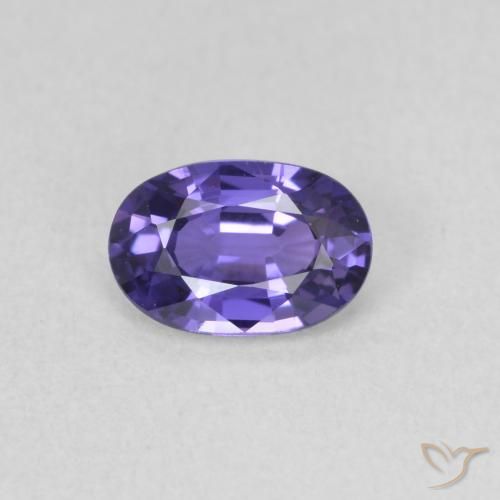 0.65ct Natural Roxo profundo Safira, oval, VVS