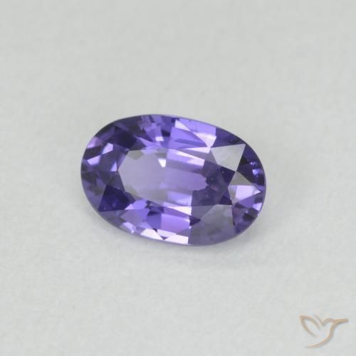 Safira Roxo profundo Natural 0.65ct, oval, VVS