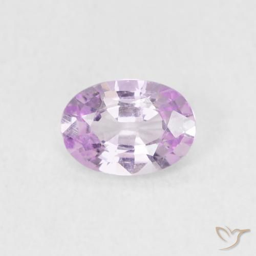 0.54ct Natural Rosa real muito claro Safira, oval, VVS