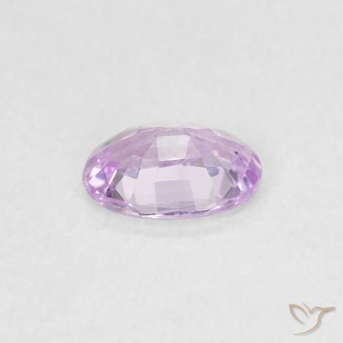 Safira Rosa real muito claro Natural 0.54ct, oval, VVS