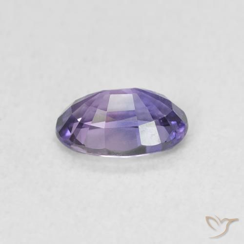 Safira uva violeta Natural 0.63ct, oval, VVS