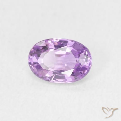 Safira roxo elétrico Natural 0.64ct, oval, VVS