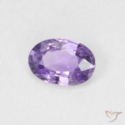 Safira Violeta médio Natural 0.56ct, oval, VVS-VS
