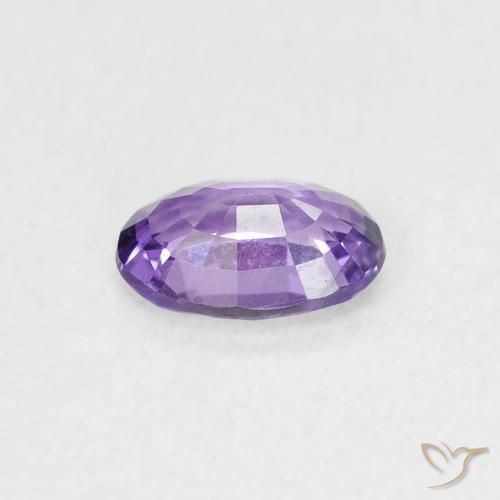 Safira Violeta médio Natural 0.56ct, oval, VVS-VS