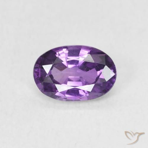 0.67ct Natural Violeta Intenso Safira, oval, VVS